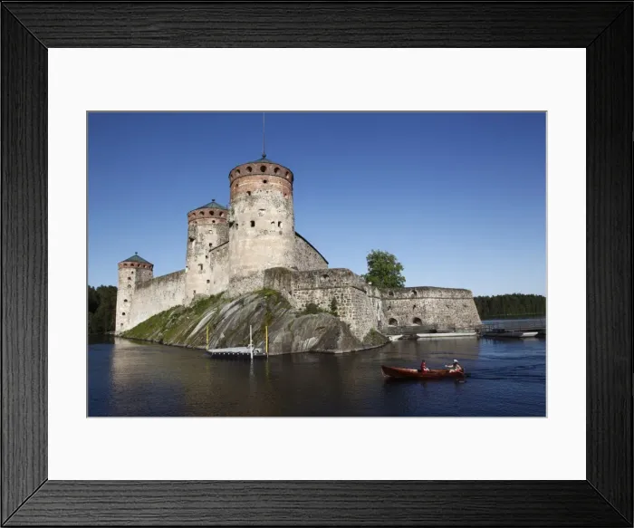 Framed Print : Girls relaxing beside Olavinlinna Medieval Castle (St. Olafs Castle) Framed Print : Girls relaxing beside Olavinlinna Medieval Castle (St. Olafs Castle)