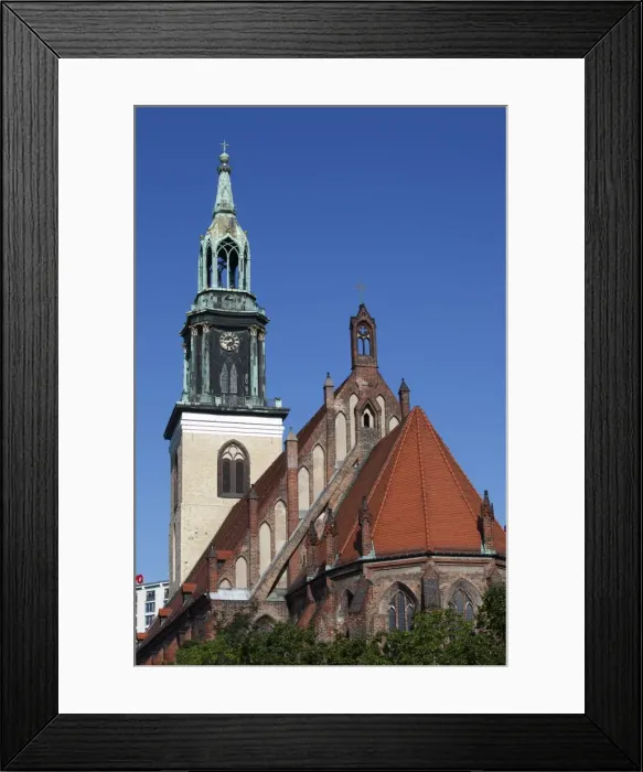 Framed Print : Marienkirche (St. Marys Church), Alexanderplatz, Berlin, Germany, Europe Framed Print : Marienkirche (St. Marys Church), Alexanderplatz, Berlin, Germany, Europe
