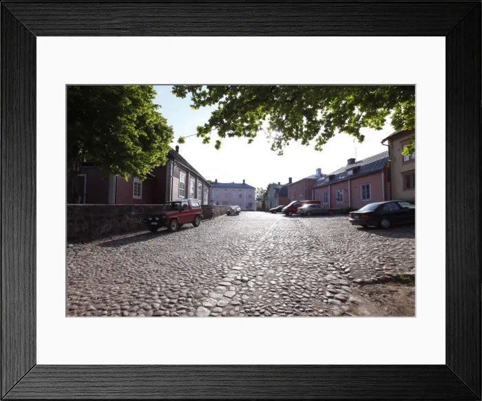 Framed Print : Cobblestone street, Old Town, Porvoo, Uusimaa, Finland, Scandinavia, Europe Framed Print : Cobblestone street, Old Town, Porvoo, Uusimaa, Finland, Scandinavia, Europe