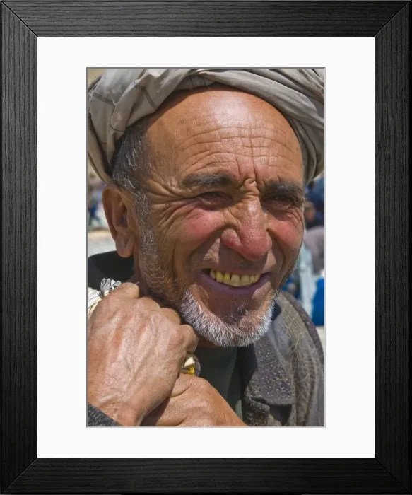 Framed Print : Portrait of an Afghan man, Wakhan Corridor, Afghanistan, Asia Framed Print : Portrait of an Afghan man, Wakhan Corridor, Afghanistan, Asia