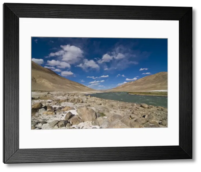 Framed Print : The Pamir River, Tajikistan, Central Asia Framed Print : The Pamir River, Tajikistan, Central Asia