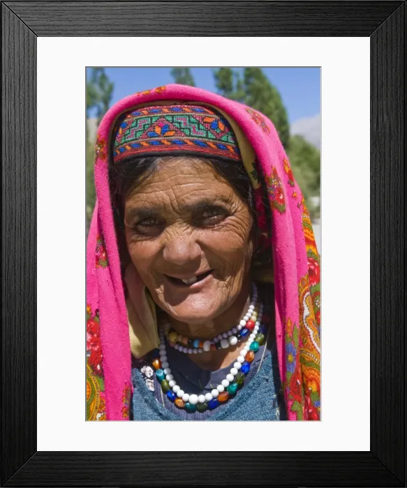 Framed Print : Traditionally dressed Pamiri woman, Wakhan valley, Tajikistan, Central Asia, Asia Framed Print : Traditionally dressed Pamiri woman, Wakhan valley, Tajikistan, Central Asia, Asia