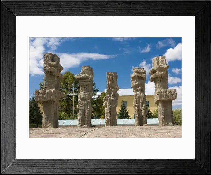 Framed Print : Second World War monument, Bokonbayevo, Kyrgyzstan, Central Asia Framed Print : Second World War monument, Bokonbayevo, Kyrgyzstan, Central Asia