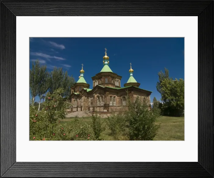 Framed Print : Wooden Orthodox church, Karakol, Kyrgyzstan, Central Asia Framed Print : Wooden Orthodox church, Karakol, Kyrgyzstan, Central Asia