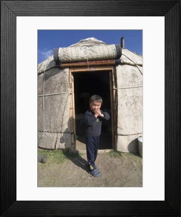 Framed Print : Child in yurt, tent of Nomads at Song Kol, Kyrgyzstan, Central Asia, Asia Framed Print : Child in yurt, tent of Nomads at Song Kol, Kyrgyzstan, Central Asia, Asia