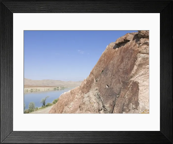 Framed Print : Buddhist carvings in Tamagaly Das above the Ily River, Kazakhstan, Central Asia Framed Print : Buddhist carvings in Tamagaly Das above the Ily River, Kazakhstan, Central Asia