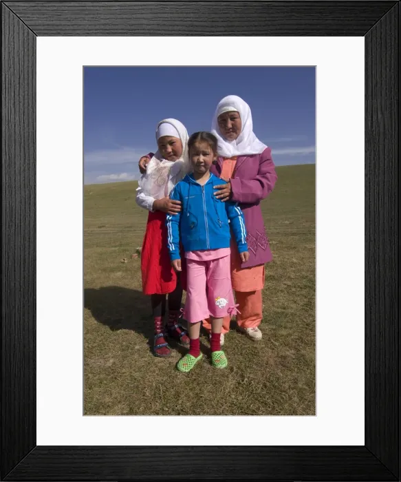 Framed Print : Happy nomad mother, Song Kol, Kyrgyzstan, Central Asia, Asia Framed Print : Happy nomad mother, Song Kol, Kyrgyzstan, Central Asia, Asia