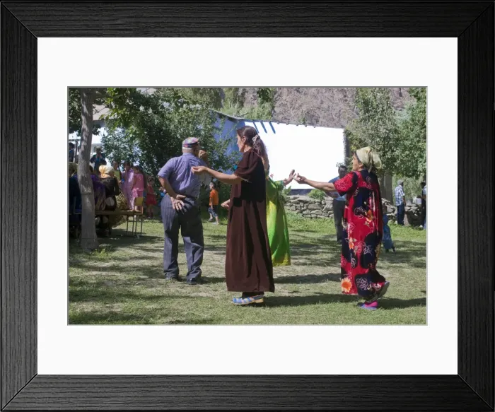 Framed Print : Dancing guests at wedding of Pamiris, Bartang Valley, Tajikistan, Central Asia, Asia Framed Print : Dancing guests at wedding of Pamiris, Bartang Valley, Tajikistan, Central Asia, Asia