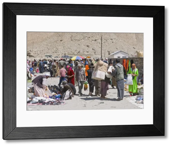 Framed Print : Afghan market in Ishkashim, on the border of Tajikistan and Afghanistan Framed Print : Afghan market in Ishkashim, on the border of Tajikistan and Afghanistan