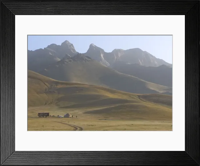 Framed Print : Mountains near Sary Tash, Kyrgyzstan, Central Asia, Asia