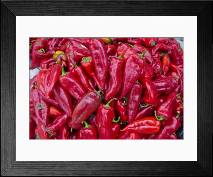 Framed Print : Close up of chillies in the Bazaar of Osh, Kyrgyzstan, Central Asia, Asia Framed Print : Close up of chillies in the Bazaar of Osh, Kyrgyzstan, Central Asia, Asia