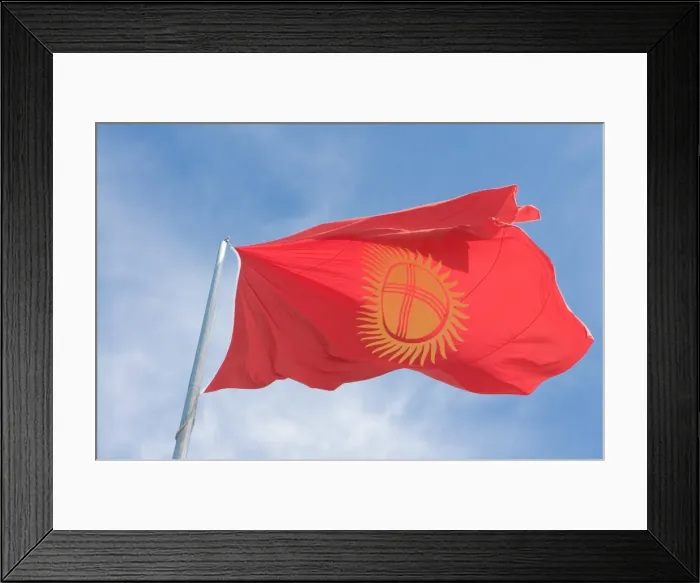 Framed Print : Flag at Ala-Too Square, Bishkek, Kyrgyzstan, Central Asia, Asia Framed Print : Flag at Ala-Too Square, Bishkek, Kyrgyzstan, Central Asia, Asia