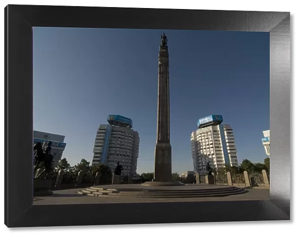 Monument of Independence obelisk, Alma Ata, Kazakhstan, Central Asia, Asia