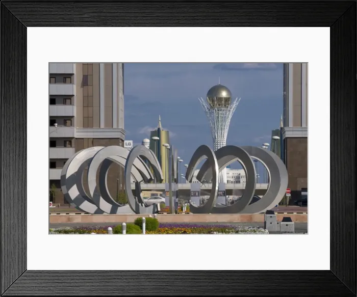 Framed Print : Kaz Munai Gas Building, Astana, Kazakhstan, Central Asia, Asia