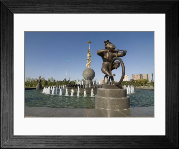 Framed Print : Modern fountain, Astana, Kazakhstan, Central Asia, Asia Framed Print : Modern fountain, Astana, Kazakhstan, Central Asia, Asia