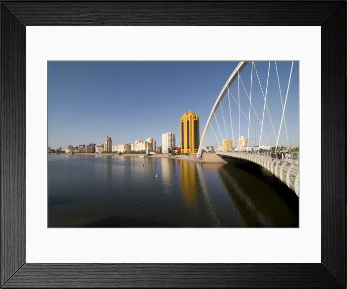 Framed Print : Modern bridge, Astana, Kazakhstan, Central Asia Framed Print : Modern bridge, Astana, Kazakhstan, Central Asia