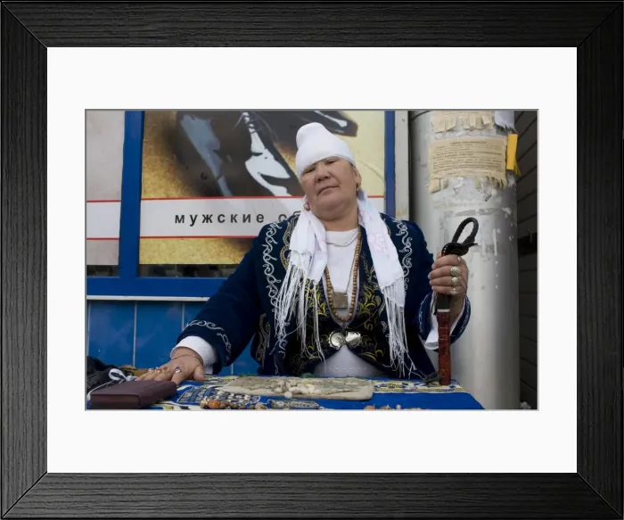 Framed Print : Fortuneteller or prophesier, Almaty, Kazakhstan, Central Asia, Asia Framed Print : Fortuneteller or prophesier, Almaty, Kazakhstan, Central Asia, Asia