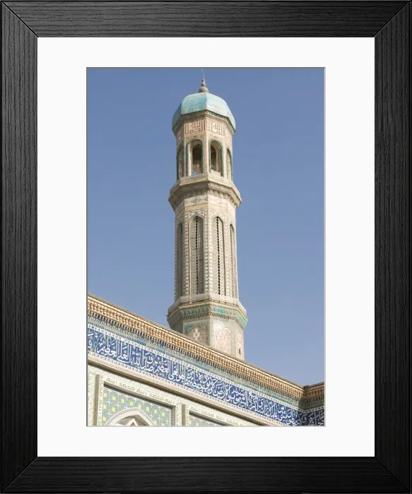 Framed Print : Minaret of Haji Jakoub Mosque, Dushanbe, Tajikistan, Central Asia Framed Print : Minaret of Haji Jakoub Mosque, Dushanbe, Tajikistan, Central Asia