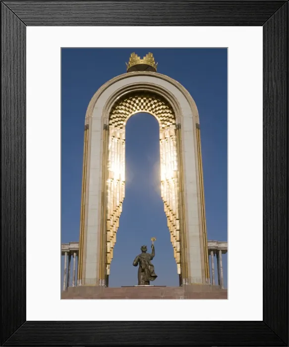 Framed Print : Statue of Ismail Samani (Ismoili Somoni), as memorial, Dushanbe, Tajikistan, Central Asia Framed Print : Statue of Ismail Samani (Ismoili Somoni), as memorial, Dushanbe, Tajikistan, Central Asia