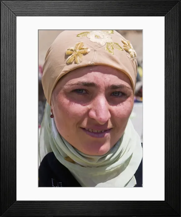 Framed Print : Portrait of young woman with headscarf, Ishkashim, Tajikistan, Central Asia, Asia Framed Print : Portrait of young woman with headscarf, Ishkashim, Tajikistan, Central Asia, Asia