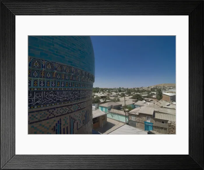 Framed Print : Mosque with decoration, Istarvashan, Tajikistan, Central Asia Framed Print : Mosque with decoration, Istarvashan, Tajikistan, Central Asia