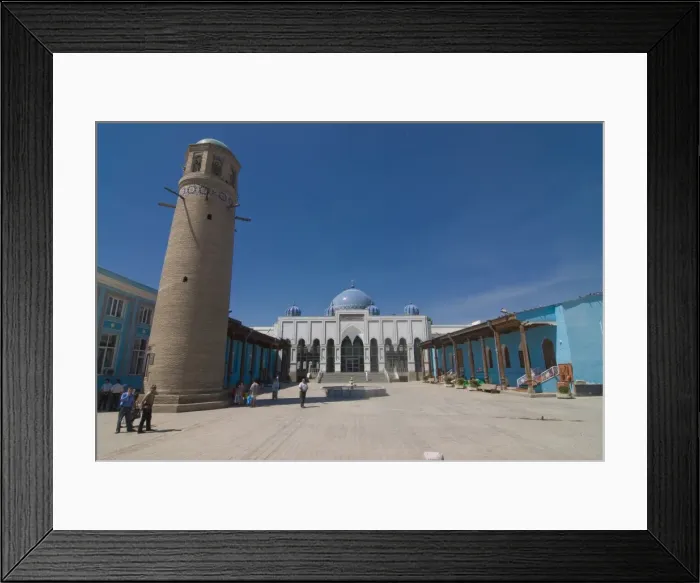Framed Print : Mosque with minaret, Khojand, Tajikistan, Central Asia Framed Print : Mosque with minaret, Khojand, Tajikistan, Central Asia