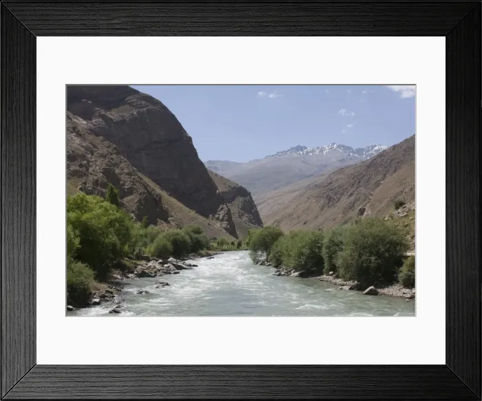 Framed Print : Gunt River flowing through Shokh Dara Valley, Tajikistan, Central Asia Framed Print : Gunt River flowing through Shokh Dara Valley, Tajikistan, Central Asia