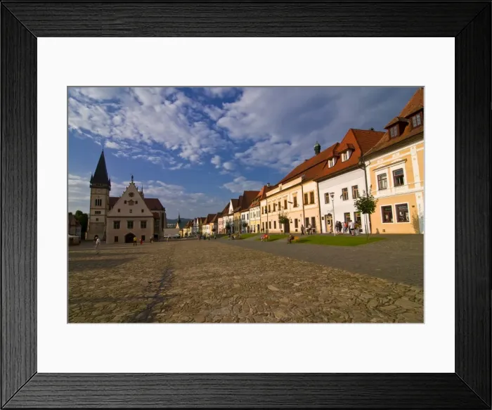 Framed Print : Town Square, Bardejov, UNESCO World Heritage Site, Slovakia, Europe