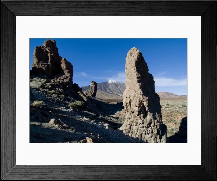 Framed Print : Giant rock formations in front of the volcano El Teide, Tenerife, Canary Islands Framed Print : Giant rock formations in front of the volcano El Teide, Tenerife, Canary Islands