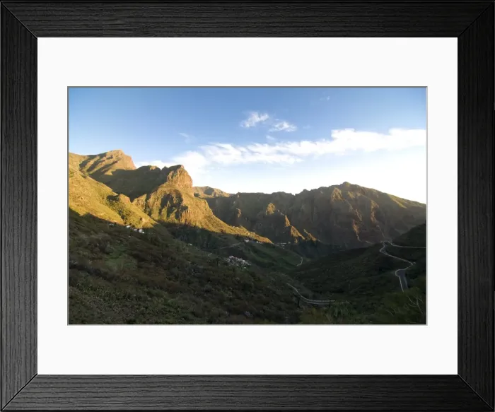 Framed Print : The hidden valley of Masca at sunset, Tenerife, Canary Islands, Spain, Europe Framed Print : The hidden valley of Masca at sunset, Tenerife, Canary Islands, Spain, Europe