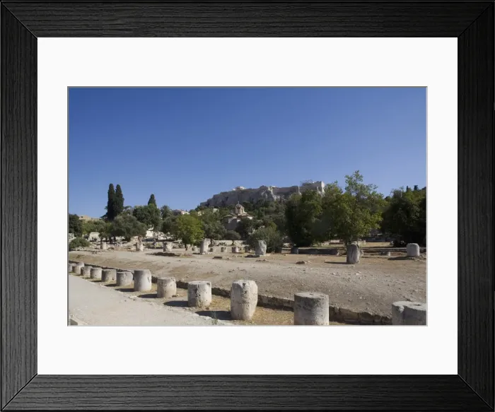 Framed Print : The Ancient Agora, Athens, Greece, Europe Framed Print : The Ancient Agora, Athens, Greece, Europe