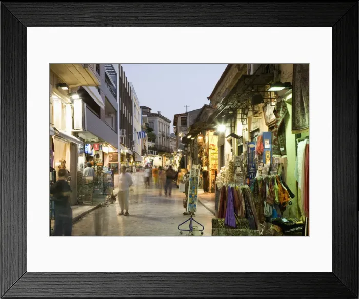 Framed Print : The Plaka District, Athens, Greece, Europe Framed Print : The Plaka District, Athens, Greece, Europe
