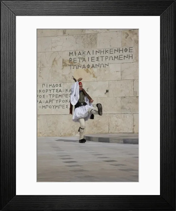 Framed Print : Guard at the Greek Parliament, Athens, Greece, Europe Framed Print : Guard at the Greek Parliament, Athens, Greece, Europe