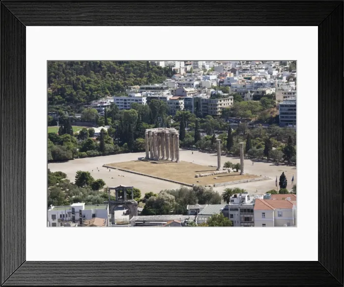 Framed Print : Temple of Olympian Zeus, Athens, Greece, Europe Framed Print : Temple of Olympian Zeus, Athens, Greece, Europe