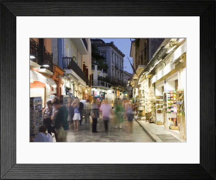 Framed Print : The Plaka District, Athens, Greece, Europe Framed Print : The Plaka District, Athens, Greece, Europe