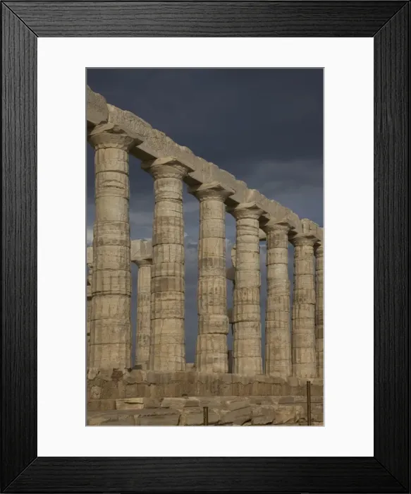 Framed Print : Temple of Poseidon, Cape Sounion, Greece, Europe Framed Print : Temple of Poseidon, Cape Sounion, Greece, Europe