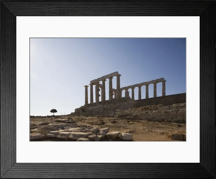 Framed Print : Temple of Poseidon, Cape Sounion, Greece, Europe Framed Print : Temple of Poseidon, Cape Sounion, Greece, Europe