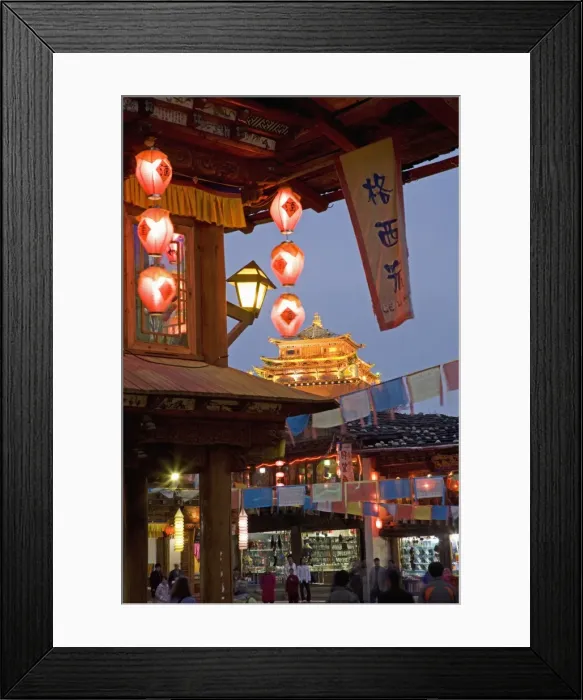 Framed Print : Shangri-La, formerly Zhongdian, on the Tibetan Border, Shangri-La region Framed Print : Shangri-La, formerly Zhongdian, on the Tibetan Border, Shangri-La region