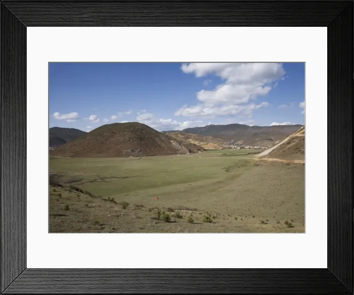 Framed Print : Landscape between Zhongdian and Deqin, on the Tibetan Border, Shangri-La region Framed Print : Landscape between Zhongdian and Deqin, on the Tibetan Border, Shangri-La region