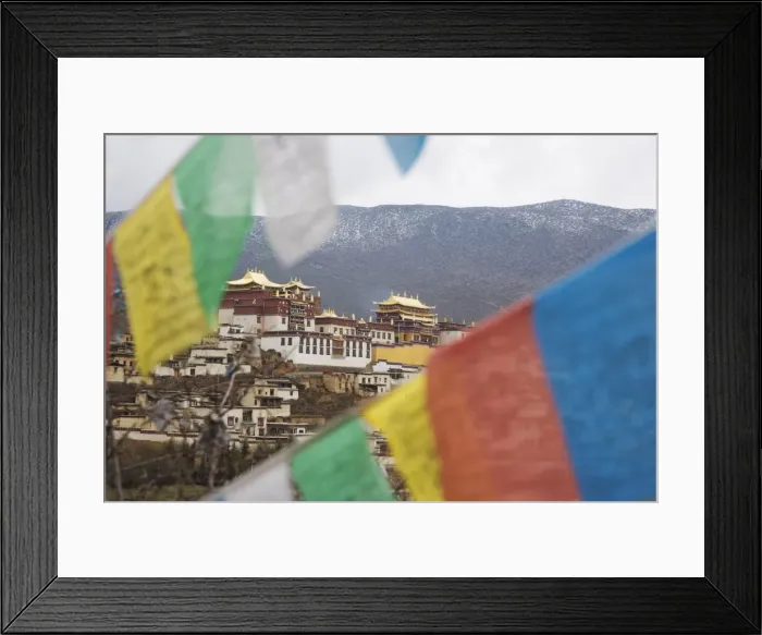 Framed Print : Ganden Sumsteling Gompa (Gandan Sumtseling) (Songzanlin Si) Buddhist Monastery Framed Print : Ganden Sumsteling Gompa (Gandan Sumtseling) (Songzanlin Si) Buddhist Monastery