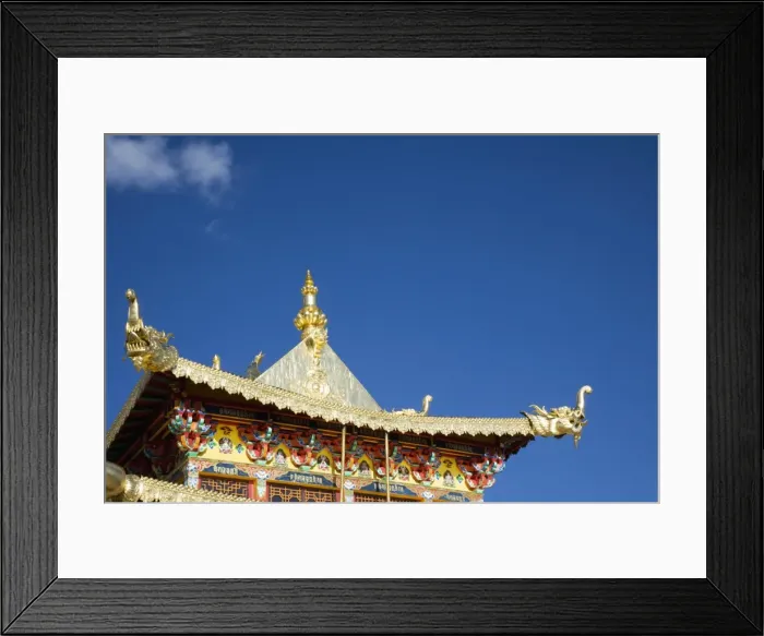 Framed Print : Ganden Sumsteling Gompa (Gandan Sumtseling) (Songzanlin Si) Buddhist Monastery Framed Print : Ganden Sumsteling Gompa (Gandan Sumtseling) (Songzanlin Si) Buddhist Monastery