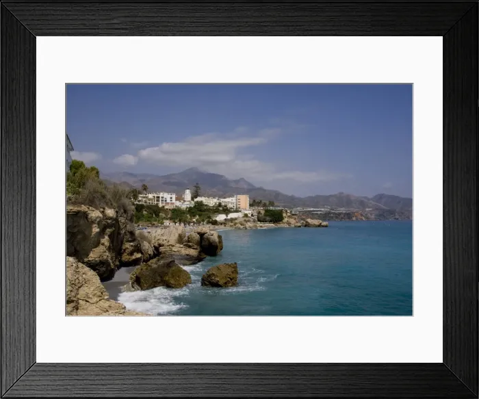 Framed Print : Torrecilla beach, Nerja, Costa del Sol, Andalucia, Spain, Europe Framed Print : Torrecilla beach, Nerja, Costa del Sol, Andalucia, Spain, Europe