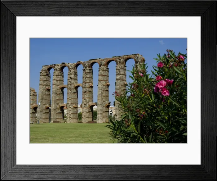 Framed Print : Roman aqueduct, Merida, Extremadura, Spain, Europe Framed Print : Roman aqueduct, Merida, Extremadura, Spain, Europe