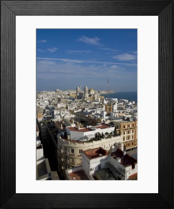 Framed Print : City skyline, Cadiz, Andalucia, Spain, Europe Framed Print : City skyline, Cadiz, Andalucia, Spain, Europe