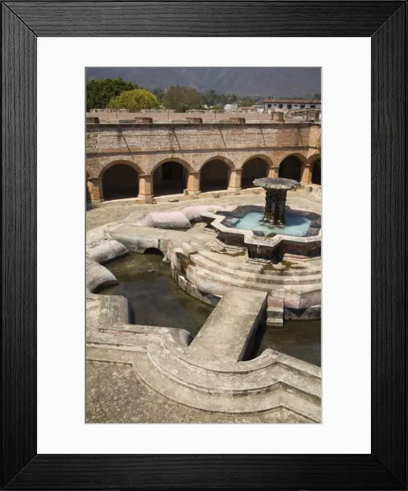 Framed Print : Fountain at La Merced, Antigua City, Guatemala, Central America Framed Print : Fountain at La Merced, Antigua City, Guatemala, Central America