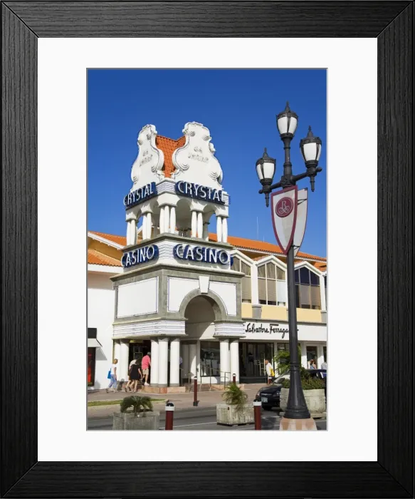 Framed Print : Crystal Casino, Oranjestad City, Aruba, West Indies, Caribbean, Central America Framed Print : Crystal Casino, Oranjestad City, Aruba, West Indies, Caribbean, Central America