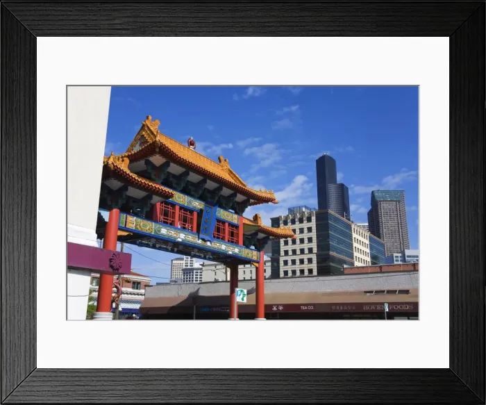 Framed Print : Chinatown Gate, International District, Seattle, Washington State, United States of America Framed Print : Chinatown Gate, International District, Seattle, Washington State, United States of America