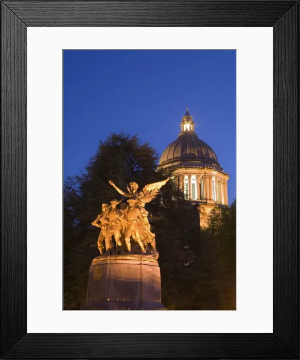 Framed Print : World War 1 Monument, State Capitol, Olympia, Washington State, United States of America Framed Print : World War 1 Monument, State Capitol, Olympia, Washington State, United States of America