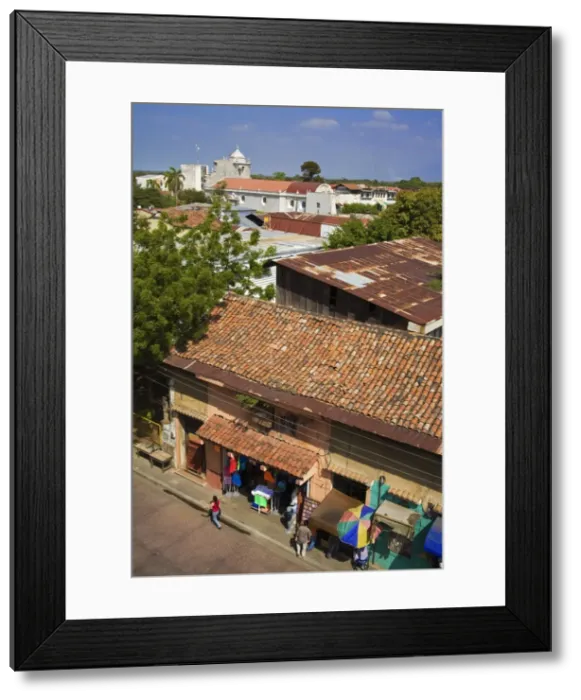 Framed Print : View from Basilica de La Asuncion, City of Leon, Department of Leon, Nicaragua Framed Print : View from Basilica de La Asuncion, City of Leon, Department of Leon, Nicaragua