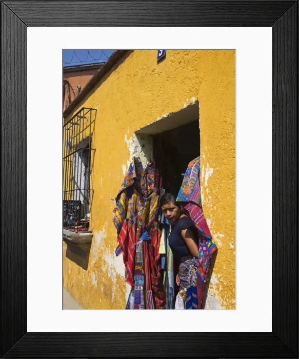 Framed Print : Store, Antigua City, Guatemala, Central America Framed Print : Store, Antigua City, Guatemala, Central America